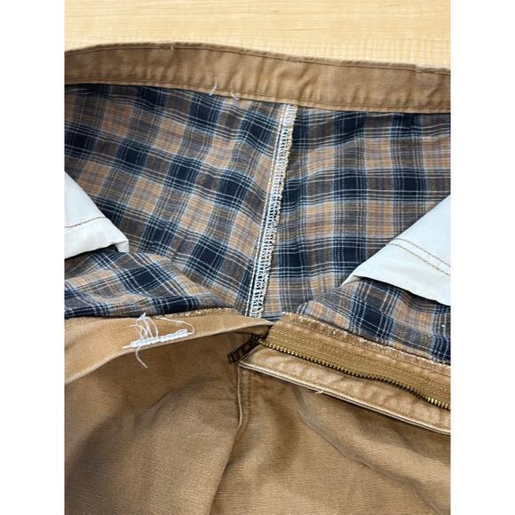 Carhartt Lined Pants Unsized Likely 35x28 Mens Work Wear Warm And Durable - Picture 3 of 4